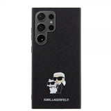 Karl Lagerfeld Samsung Galaxy S24 Ultra Saffiano Karl & Choupette Svart