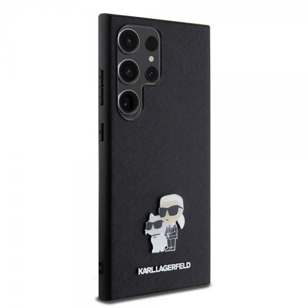 Karl Lagerfeld Samsung Galaxy S24 Ultra Saffiano Karl & Choupette Svart