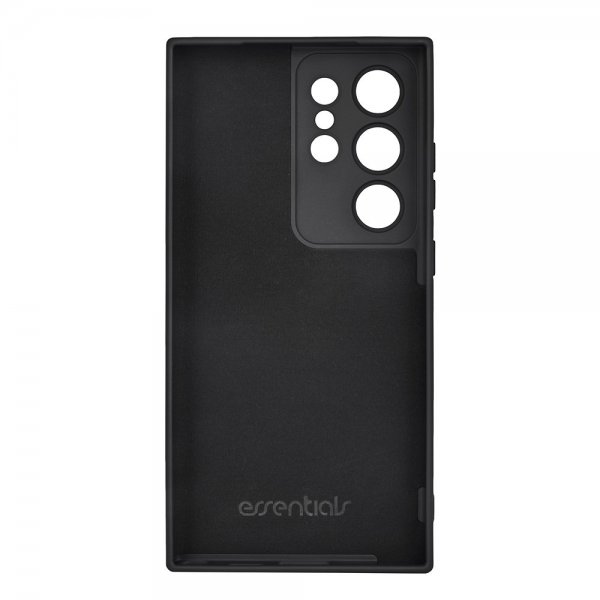 Essentials Samsung Galaxy S24 Ultra Deksel Silicone Case Svart