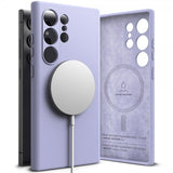 Ringke Samsung Galaxy S24 Ultra Silicone Magnetic Lavendel