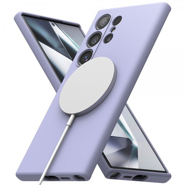 Ringke Samsung Galaxy S24 Ultra Silicone Magnetic Lavendel