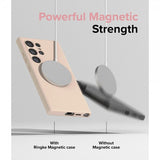 Ringke Samsung Galaxy S24 Ultra Silicone Magnetic Pink Sand