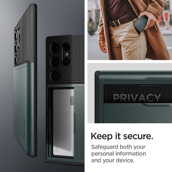 Spigen Samsung Galaxy S24 Ultra Deksel Slim Armor CS Abyss Green