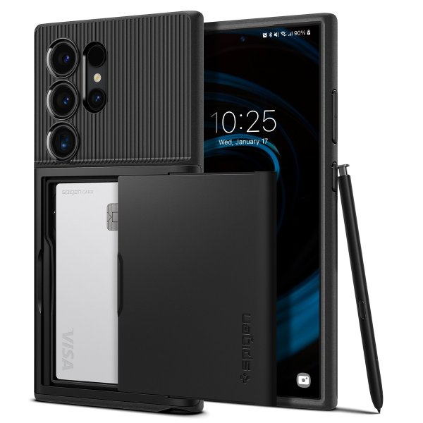Spigen Samsung Galaxy S24 Ultra Deksel Slim Armor CS Svart