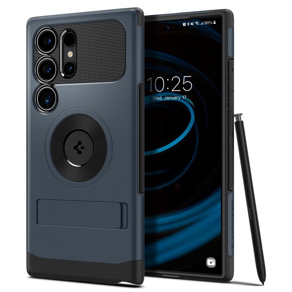 Spigen Samsung Galaxy S24 Ultra Deksel Slim Armor MagFit Metal Slate