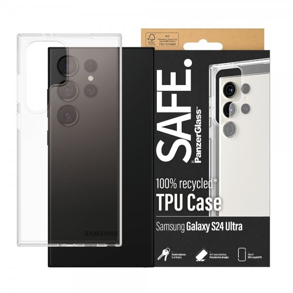SAFE. by PanzerGlass Samsung Galaxy S24 Ultra Deksel Soft TPU Case Transparent