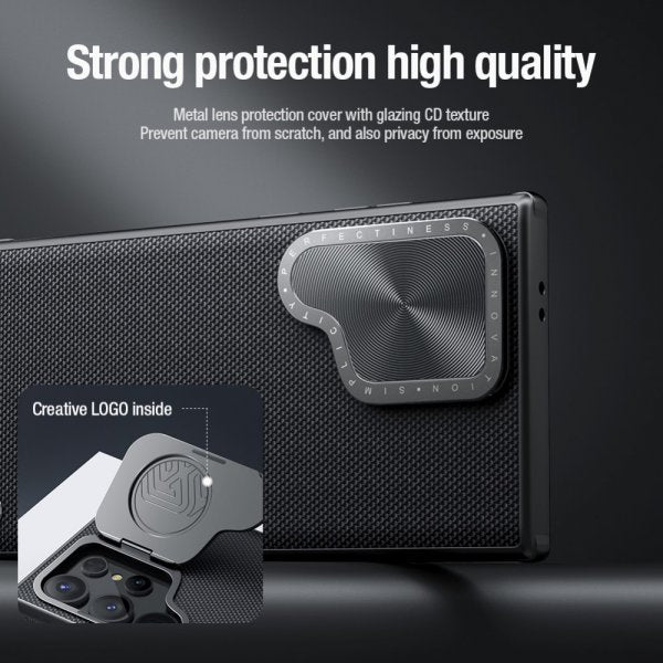 Nillkin Samsung Galaxy S24 Ultra Deksel Textured Prop Case MagSafe Svart