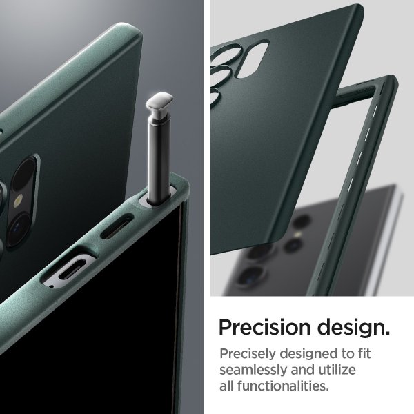 Spigen Samsung Galaxy S24 Ultra Deksel Thin Fit Abyss Green