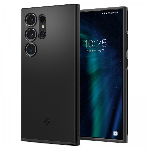 Spigen Samsung Galaxy S24 Ultra Deksel Thin Fit Svart