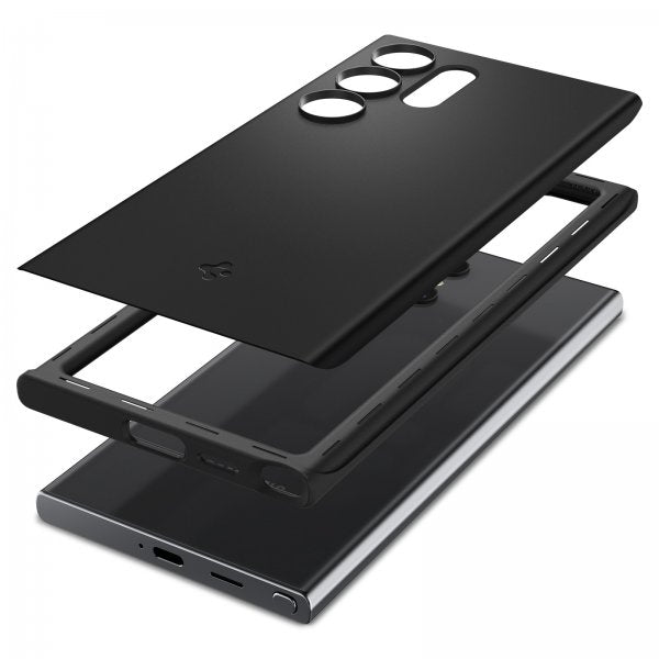 Spigen Samsung Galaxy S24 Ultra Deksel Thin Fit Svart