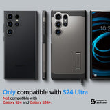 Spigen Samsung Galaxy S24 Ultra Deksel Tough Armor Gunmetal