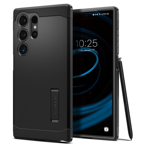 Spigen Samsung Galaxy S24 Ultra Deksel Tough Armor Svart