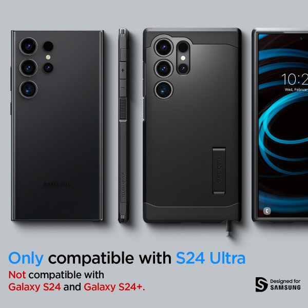 Spigen Samsung Galaxy S24 Ultra Deksel Tough Armor Svart