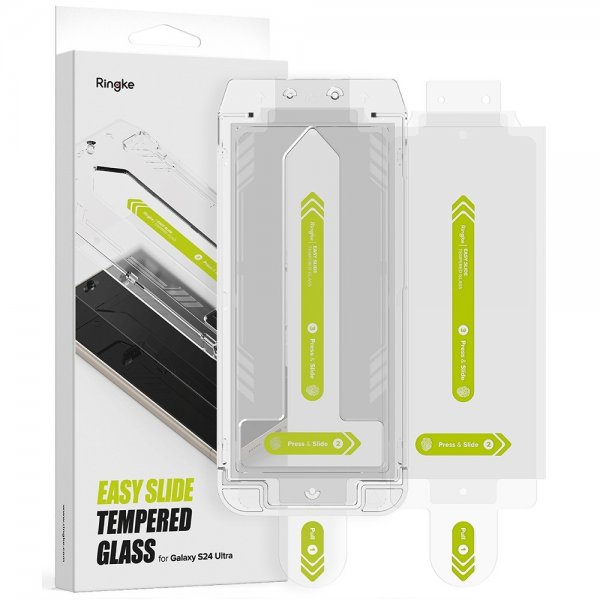 Ringke Samsung Galaxy S24 Ultra Skjermbeskytter Easy Slide 2-pakning
