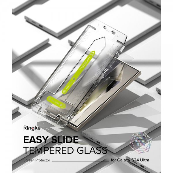 Ringke Samsung Galaxy S24 Ultra Skjermbeskytter Easy Slide 2-pakning