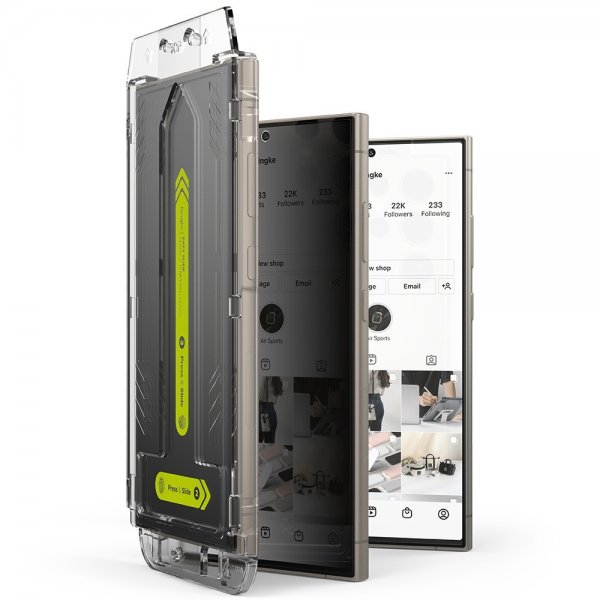 Ringke Samsung Galaxy S24 Ultra Skjermbeskytter Easy Slide Privacy 2-pakning