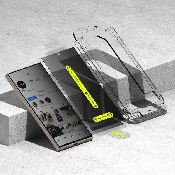 Ringke Samsung Galaxy S24 Ultra Skjermbeskytter Easy Slide Privacy 2-pakning