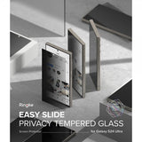 Ringke Samsung Galaxy S24 Ultra Skjermbeskytter Easy Slide Privacy 2-pakning