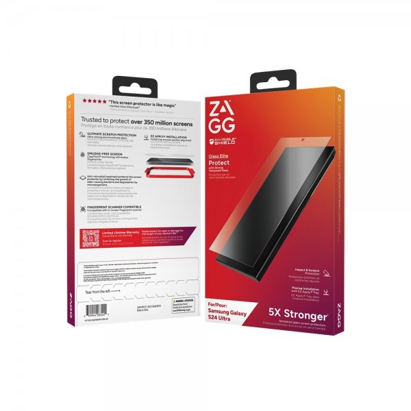 Zagg InvisibleShield Samsung Galaxy S24 Ultra Skjermbeskytter Glass Elite