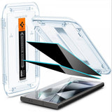 Spigen Samsung Galaxy S24 Ultra Skjermbeskytter GLAS.tR EZ Fit Privacy 2-pakning