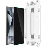 Spigen Samsung Galaxy S24 Ultra Skjermbeskytter GLAS.tR EZ Fit Privacy 2-pakning