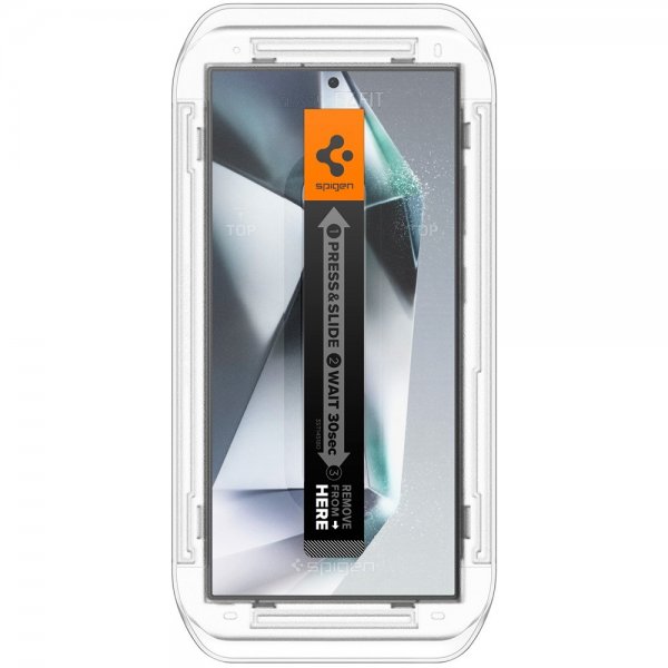 Spigen Samsung Galaxy S24 Ultra Skjermbeskytter GLAS.tR EZ Fit Privacy 2-pakning