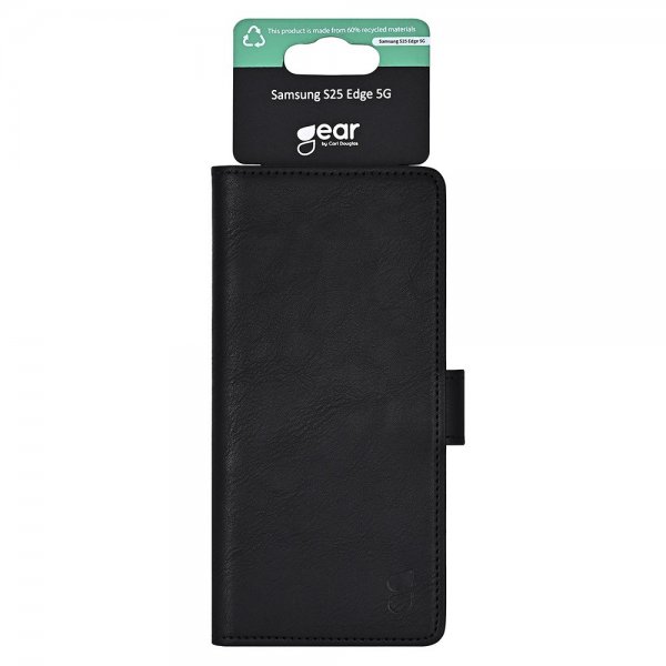 Gear Samsung Galaxy S25 Edge Etui 3 Kortlomme Svart