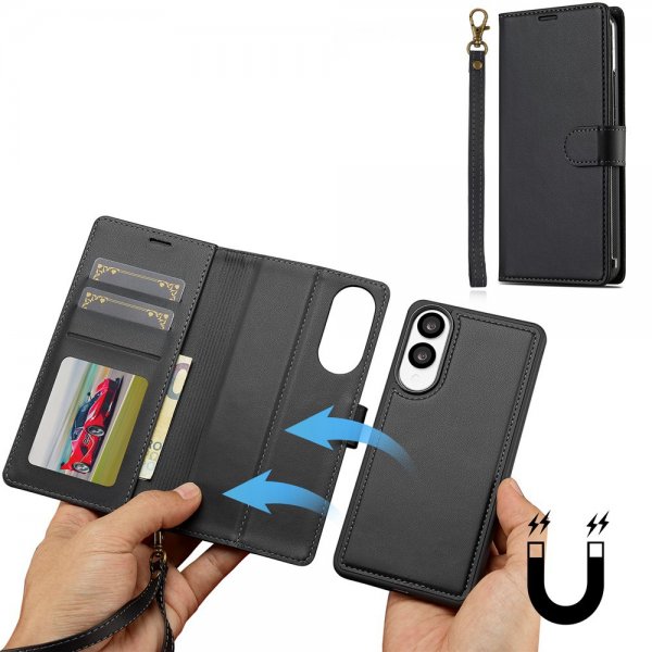 Nordic Covers Samsung Galaxy S25 Edge Etui med avtakbart MagSafe-deksel Raven Black
