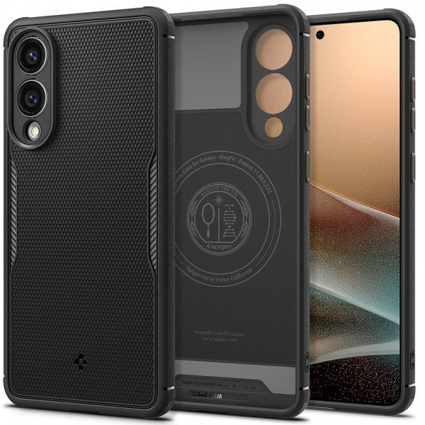 Spigen Samsung Galaxy S25 Edge Deksel Core Armor MagFit Matte Black