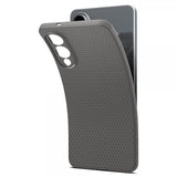 Spigen Samsung Galaxy S25 Edge Deksel Liquid Air Marble Gray