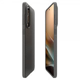 Spigen Samsung Galaxy S25 Edge Deksel Liquid Air Marble Gray