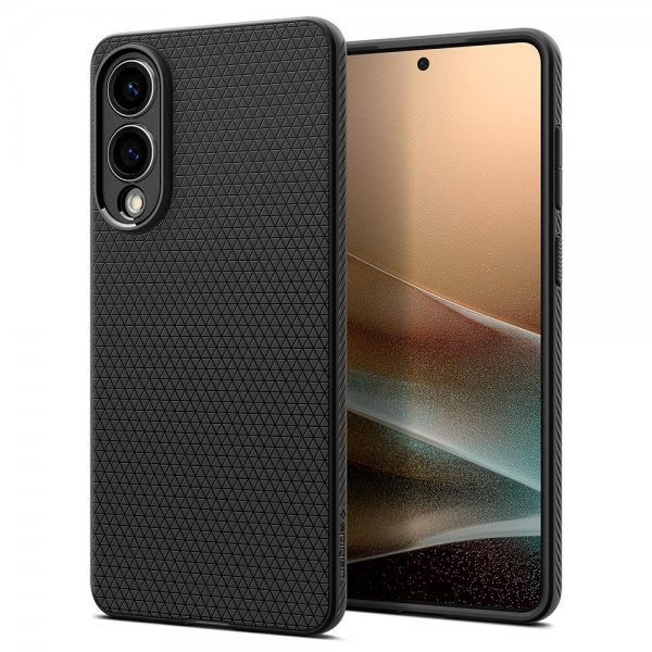 Spigen Samsung Galaxy S25 Edge Deksel Liquid Air Matte Black