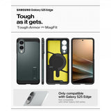 Spigen Samsung Galaxy S25 Edge Deksel Tough Armor MagFit Abyss Green