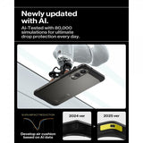 Spigen Samsung Galaxy S25 Edge Deksel Tough Armor MagFit Gunmetal