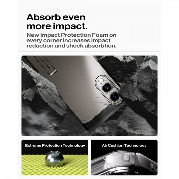 Spigen Samsung Galaxy S25 Edge Deksel Tough Armor MagFit Gunmetal