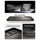 Spigen Samsung Galaxy S25 Edge Deksel Tough Armor MagFit Gunmetal
