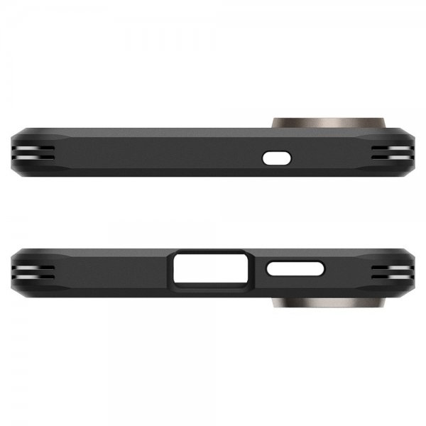 Spigen Samsung Galaxy S25 Edge Deksel Tough Armor MagFit Gunmetal