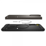 Spigen Samsung Galaxy S25 Edge Deksel Tough Armor MagFit Gunmetal