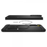 Spigen Samsung Galaxy S25 Edge Deksel Tough Armor MagFit Svart