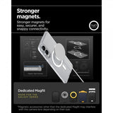 Spigen Samsung Galaxy S25 Edge Deksel Ultra Hybrid MagFit Clear White