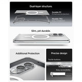 Spigen Samsung Galaxy S25 Edge Deksel Ultra Hybrid MagFit Clear White