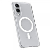 Spigen Samsung Galaxy S25 Edge Deksel Ultra Hybrid MagFit Clear White