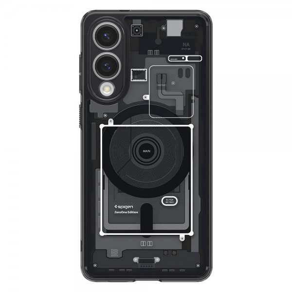 Spigen Samsung Galaxy S25 Edge Deksel Ultra Hybrid Zero One MagFit Svart