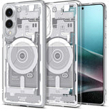 Spigen Samsung Galaxy S25 Edge Deksel Ultra Hybrid Zero One MagFit Hvit