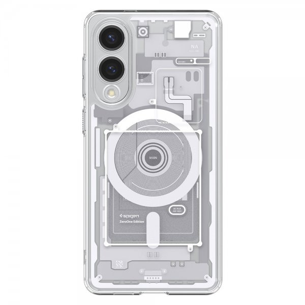 Spigen Samsung Galaxy S25 Edge Deksel Ultra Hybrid Zero One MagFit Hvit