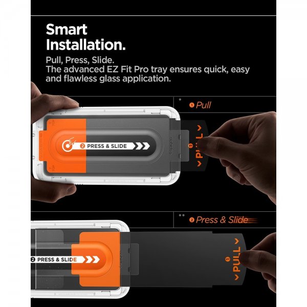 Spigen Samsung Galaxy S25 Edge Skjermbeskytter GLAS.tR EZ Fit Pro