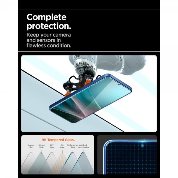 Spigen Samsung Galaxy S25 Edge Skjermbeskytter GLAS.tR EZ Fit Pro