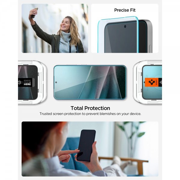 Spigen Samsung Galaxy S25 Edge Skjermbeskytter GLAS.tR EZ Fit Pro