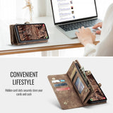 CaseMe Samsung Galaxy S25 FE Etui 008 Series Avtakbart Deksel Brun