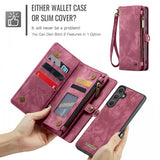 CaseMe Samsung Galaxy S25 FE Etui 008 Series Avtakbart Deksel Rød